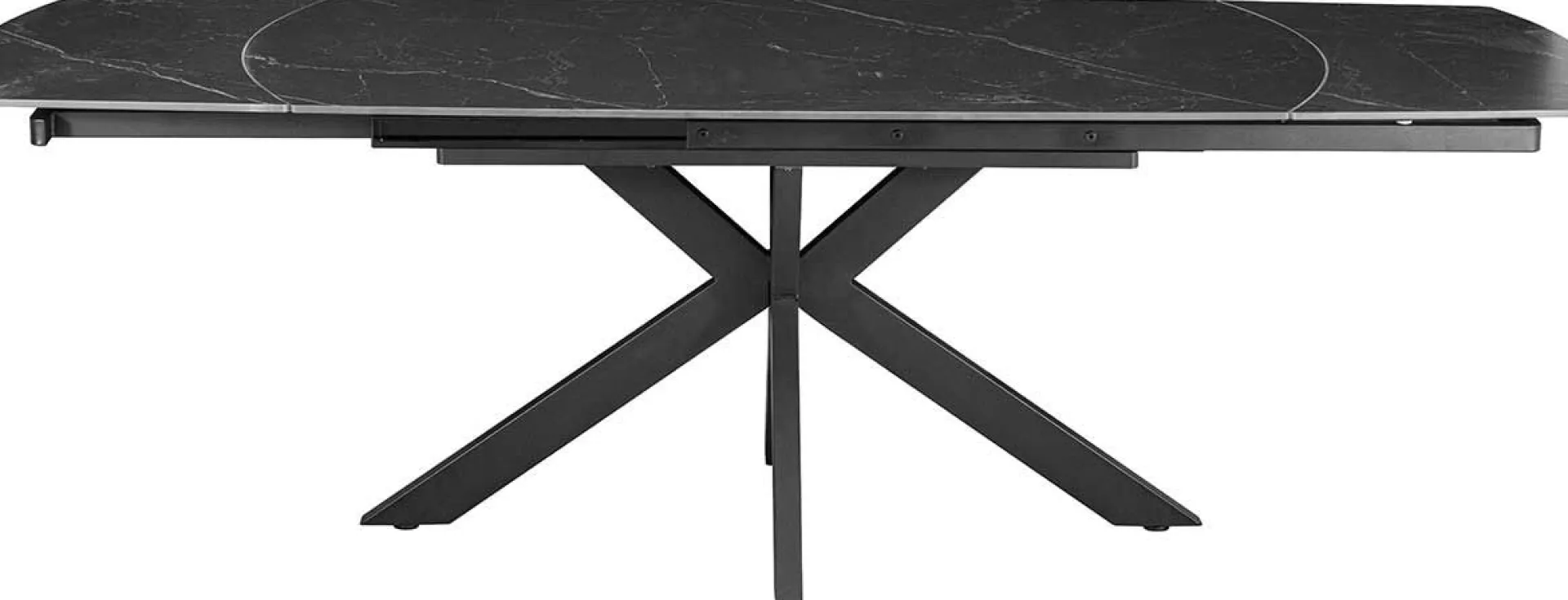 Rousseau Ausziehbarer Esstisch Aries - 160/240x90x77cm - gesinterter Stein - er Marmor