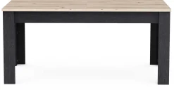 CBA Ausziehbarer Esstisch Aubrey - 170-230x90x77cm - Eiche Dekor/schwarz