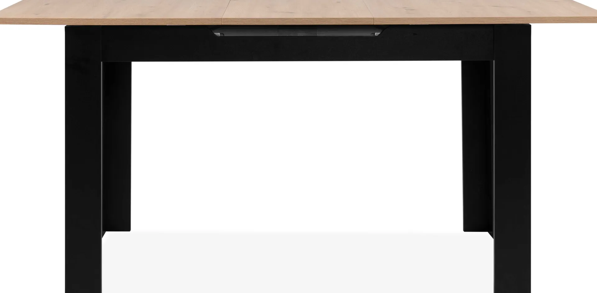 Finori Ausziehbarer Esstisch Birma - 125/165x80x75cm - Artisan Eiche/schwarz