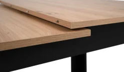 Finori Ausziehbarer Esstisch Birma - 160/200x80x75cm - Artisan Eiche/schwarz