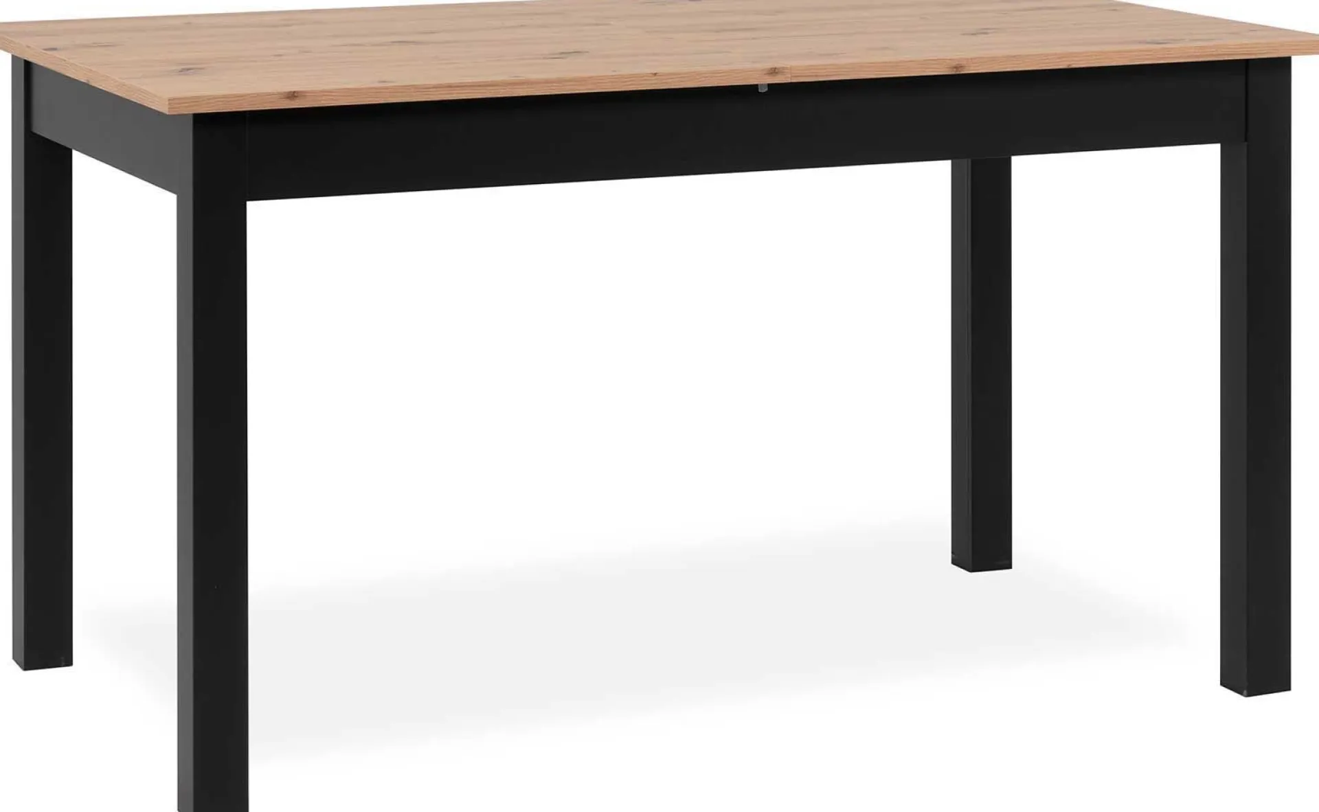 Finori Ausziehbarer Esstisch Coburg 140/180 x 80cm - Eiche Dekor/schwarz