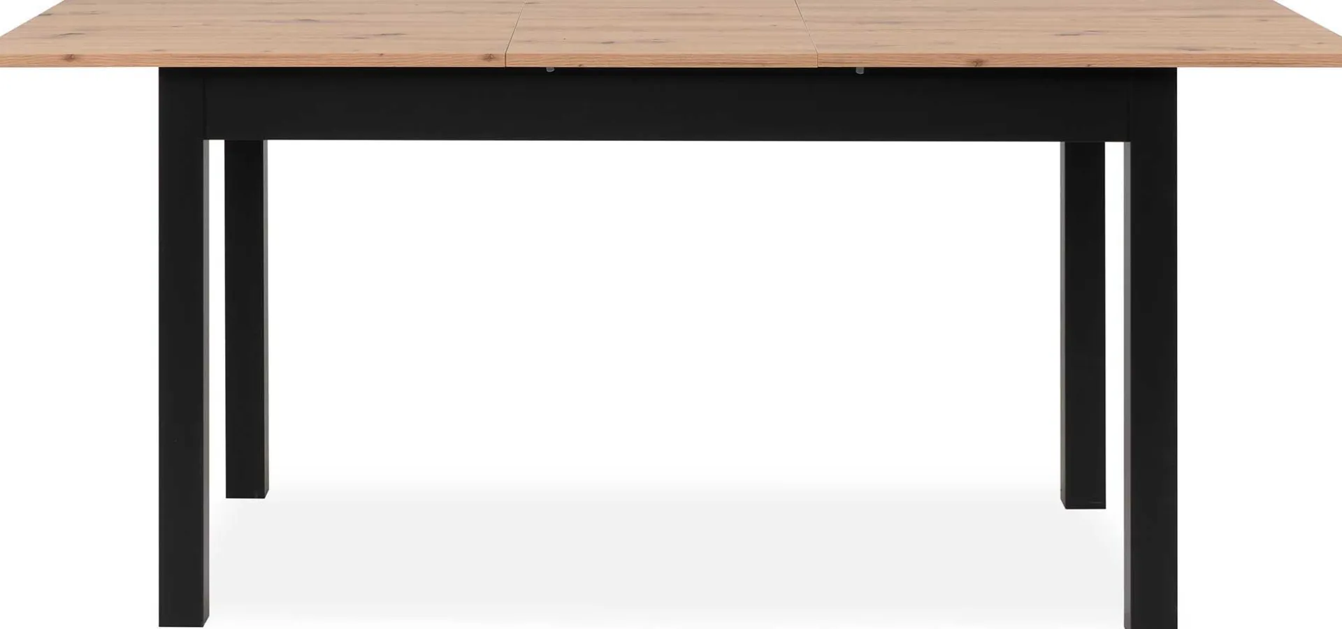 Finori Ausziehbarer Esstisch Coburg 140/180 x 80cm - Eiche Dekor/schwarz