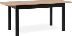 Finori Ausziehbarer Esstisch Coburg 140/180 x 80cm - Eiche Dekor/schwarz