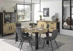 Gautier - Gami Ausziehbarer Esstisch Cork | 160 x 90 x 77 cm | Gold Oak Design