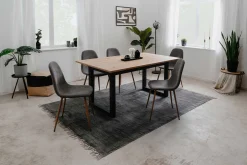Finori Ausziehbarer Esstisch Damon 160/200x90 - Artisan Eiche/Anthrazit