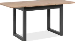 Finori Ausziehbarer Esstisch Damon 120/160x90 - Eiche/anthrazit