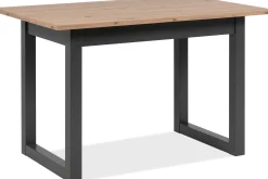 Finori Ausziehbarer Esstisch Damon 120/160x90 - Eiche/anthrazit