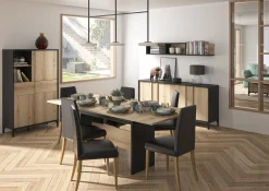 Gautier - Gami Ausziehbarer Esstisch Esteban | 205 x 90 x 77 cm | Helvezia Oak Design