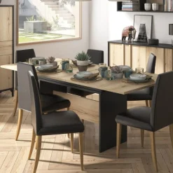 Gautier - Gami Ausziehbarer Esstisch Esteban | 205 x 90 x 77 cm | Helvezia Oak Design