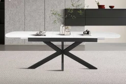 Rousseau Ausziehbarer Esstisch Hestia - 180/220x90x76cm - gesinterter Stein - Marmor