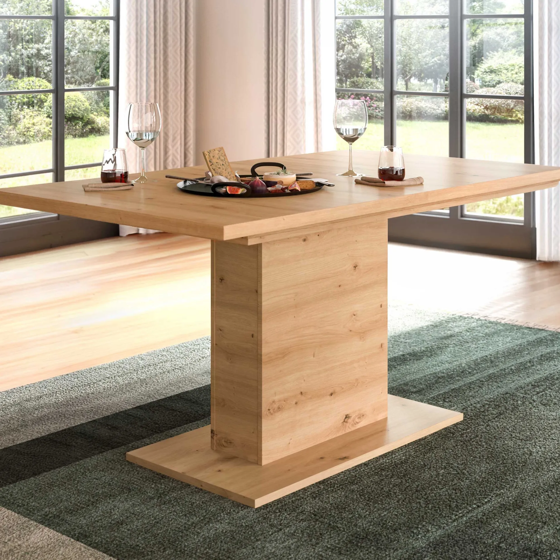 Xonox Ausziehbarer Esstisch Motion von Emob in Artisan-Optik 150-190x76x90 cm