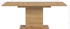 Xonox Ausziehbarer Esstisch Motion von Emob in Artisan-Optik 150-190x76x90 cm