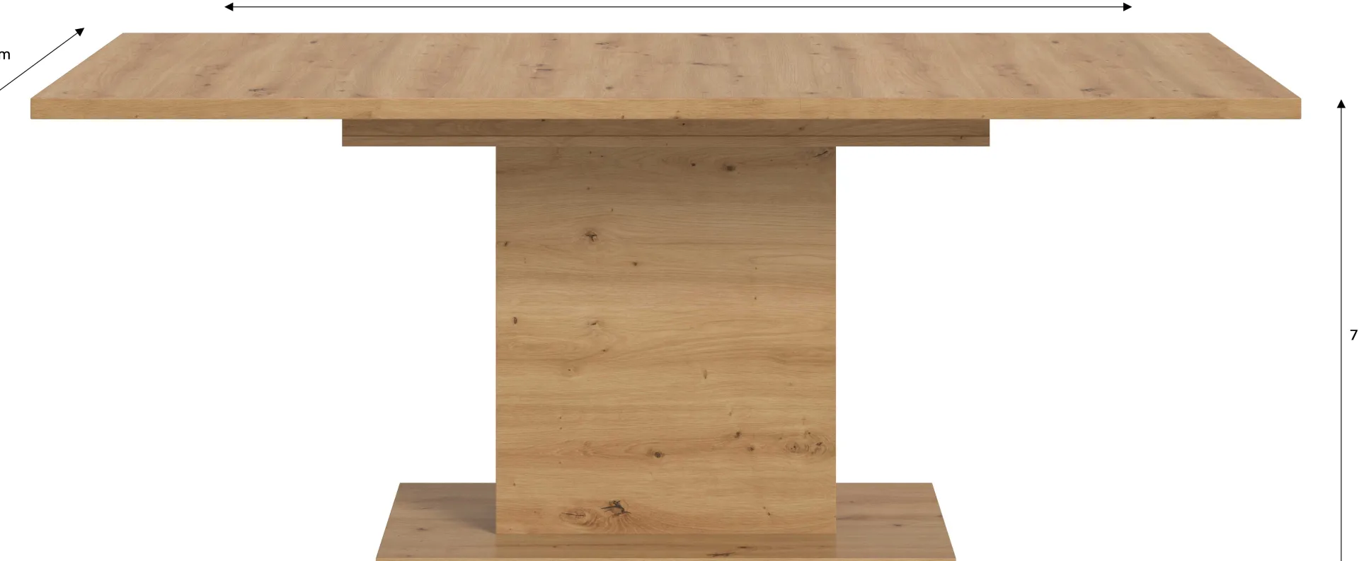 Xonox Ausziehbarer Esstisch Motion von Emob in Artisan-Optik 150-190x76x90 cm