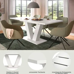 Xonox Ausziehbarer Esstisch Motion Emob - 150-190x90x76 cm