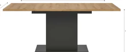 Xonox Ausziehbarer Esstisch Motion Emob - Grau/Artisan - 150-190x76x90 cm