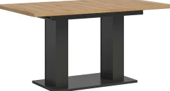 Xonox Ausziehbarer Esstisch Motion Emob - Artisan Holzoptik, Grau, 150-190x90x76 cm