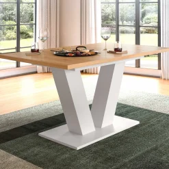 Xonox Ausziehbarer Esstisch Motion Emob - Artisan/Weiß - 150-190x76x90 cm