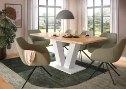 Xonox Ausziehbarer Esstisch Motion Emob - Artisan/Weiß - 150-190x76x90 cm