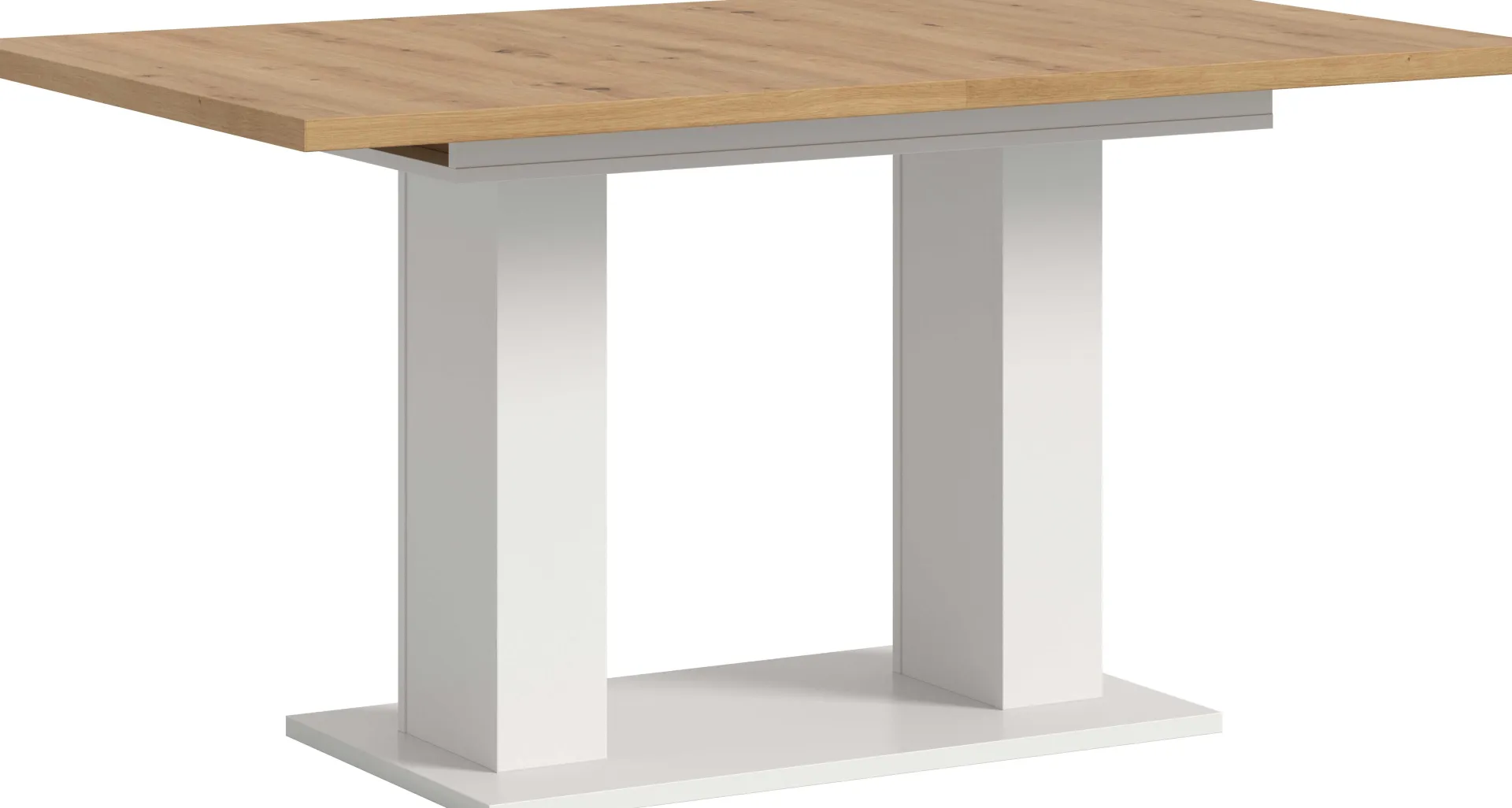 Xonox Ausziehbarer Esstisch Motion Emob - Artisan/Weiß - 150-190x76x90 cm