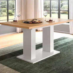 Xonox Ausziehbarer Esstisch Motion Emob - Artisan/Weiß - 150-190x76x90 cm