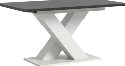 Xonox Ausziehbarer Esstisch Motion Emob - Weiß-Grau - 150-190x76x90 cm
