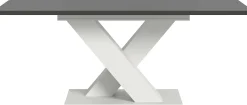 Xonox Ausziehbarer Esstisch Motion Emob - Weiß-Grau - 150-190x76x90 cm