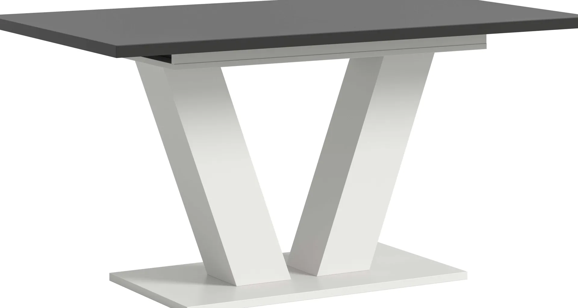 Xonox Ausziehbarer Esstisch Motion Emob - Weiß/Grau - 150-190x76x90 cm
