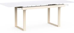 CBA Ausziehbarer Esstisch Stoik - 180-220x90x76cm - Keramik - Marmoroptik