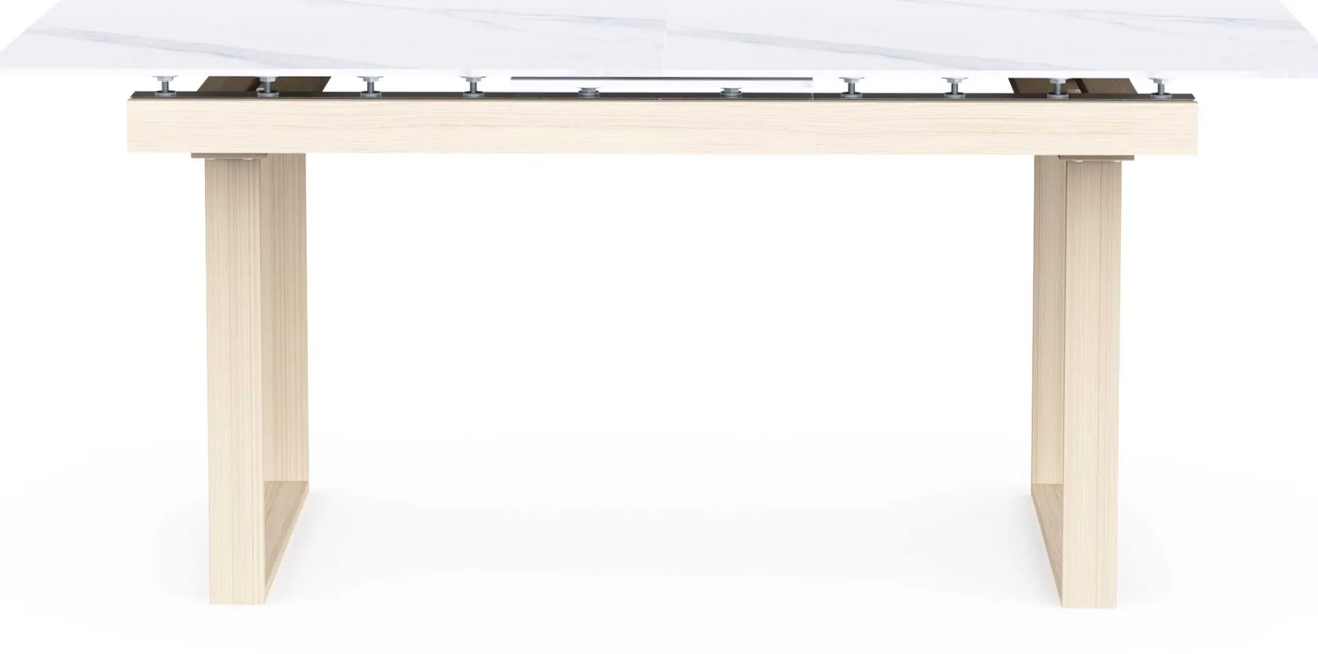 CBA Ausziehbarer Esstisch Stoik - 180-220x90x76cm - Keramik - Marmoroptik