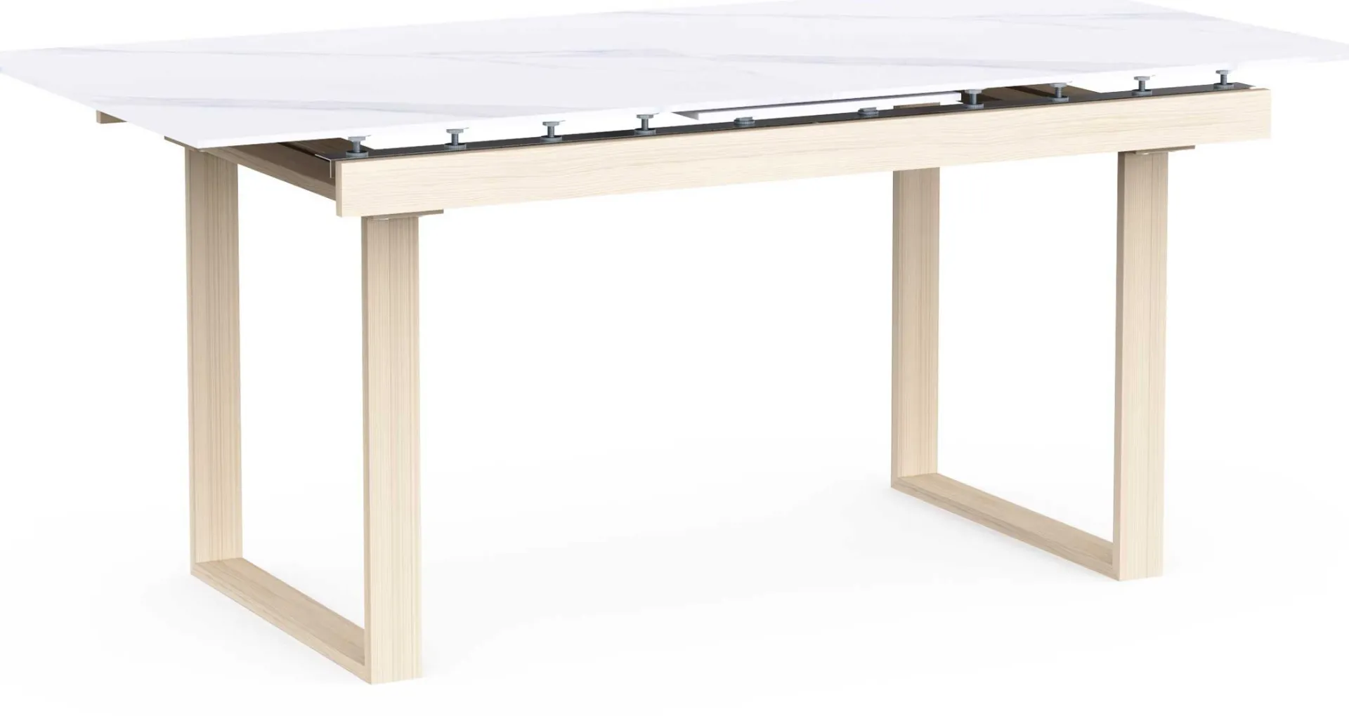 CBA Ausziehbarer Esstisch Stoik - 180-220x90x76cm - Keramik - Marmoroptik