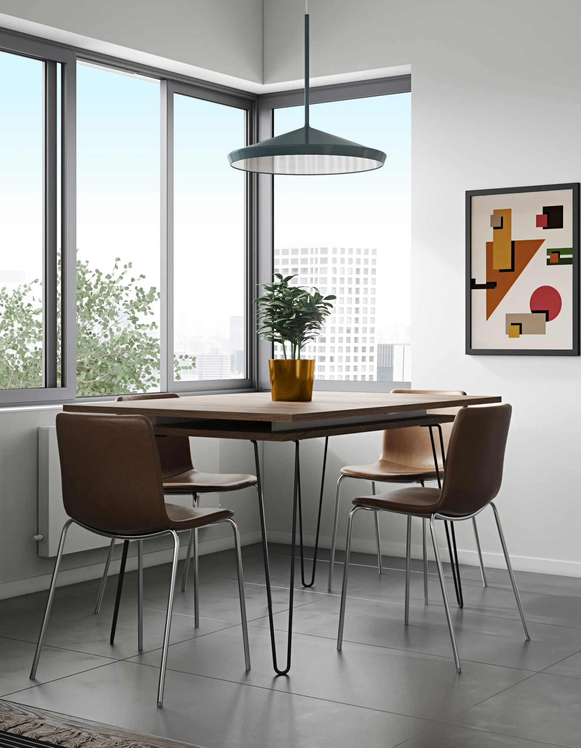 Temahome Ausziehbarer Tisch Jiro 134/174 - Nussbaum