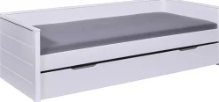 Ausziehbares Bett Dream The Future | 208,4 x 60 x 98,2 | 100% Melamin beschichtet | Farbe: Weiß