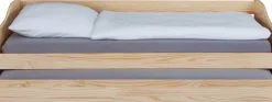 Ausziehbares Bett Leonie | 207 x 96,5 x 62 cm | 100% Melamin beschichtet | Farbe: Blondbraun