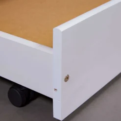 Ausziehbares Bett Surf | 208,5 x 96,4 x 52,5 cm | Farbe: Weiß
