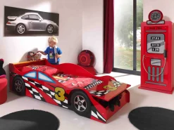 Autobett für Kinder (70 x 140 cm) mit Staufach