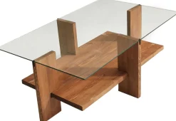 Emob Babylon Couchtisch | GEHÄRTETES GLAS | Holz