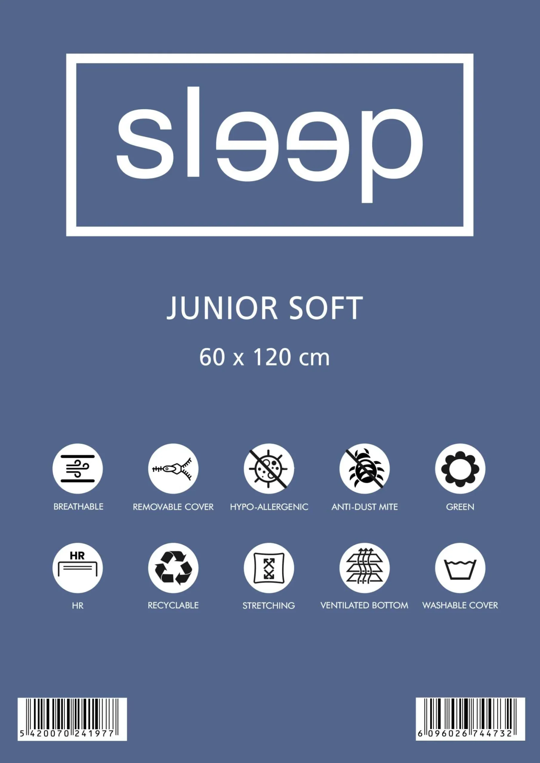 Babymatratze Junior Soft 60x120x10cm - hochelastischer Schaumstoff