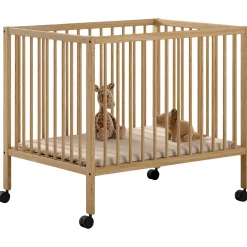 Babypark Dino | 95 x 75 cm | verstellbar | Massivholz Buche