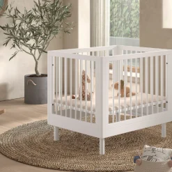 BabyPark 95x75cm Buche Weiß Kinderbett