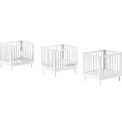 BabyPark 95x75cm Buche Weiß Kinderbett