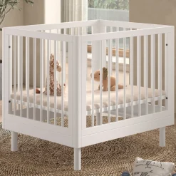 BabyPark 95x75cm Buche Weiß Kinderbett