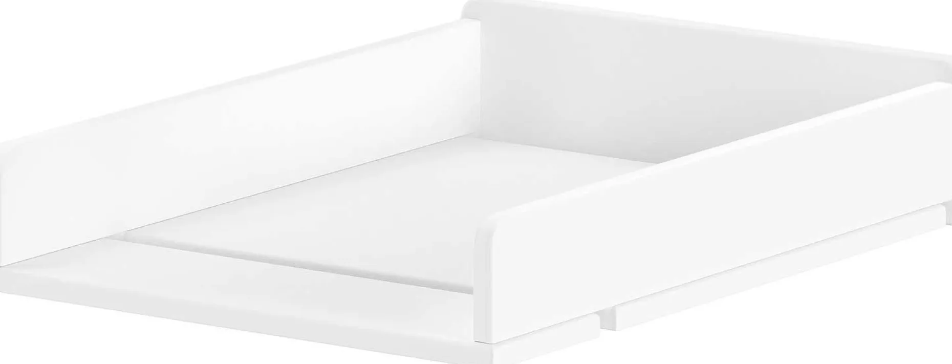 Babyzimmer Forrest: Babybett 60x120cm, Kommode mit Windelregal - Weißbuche