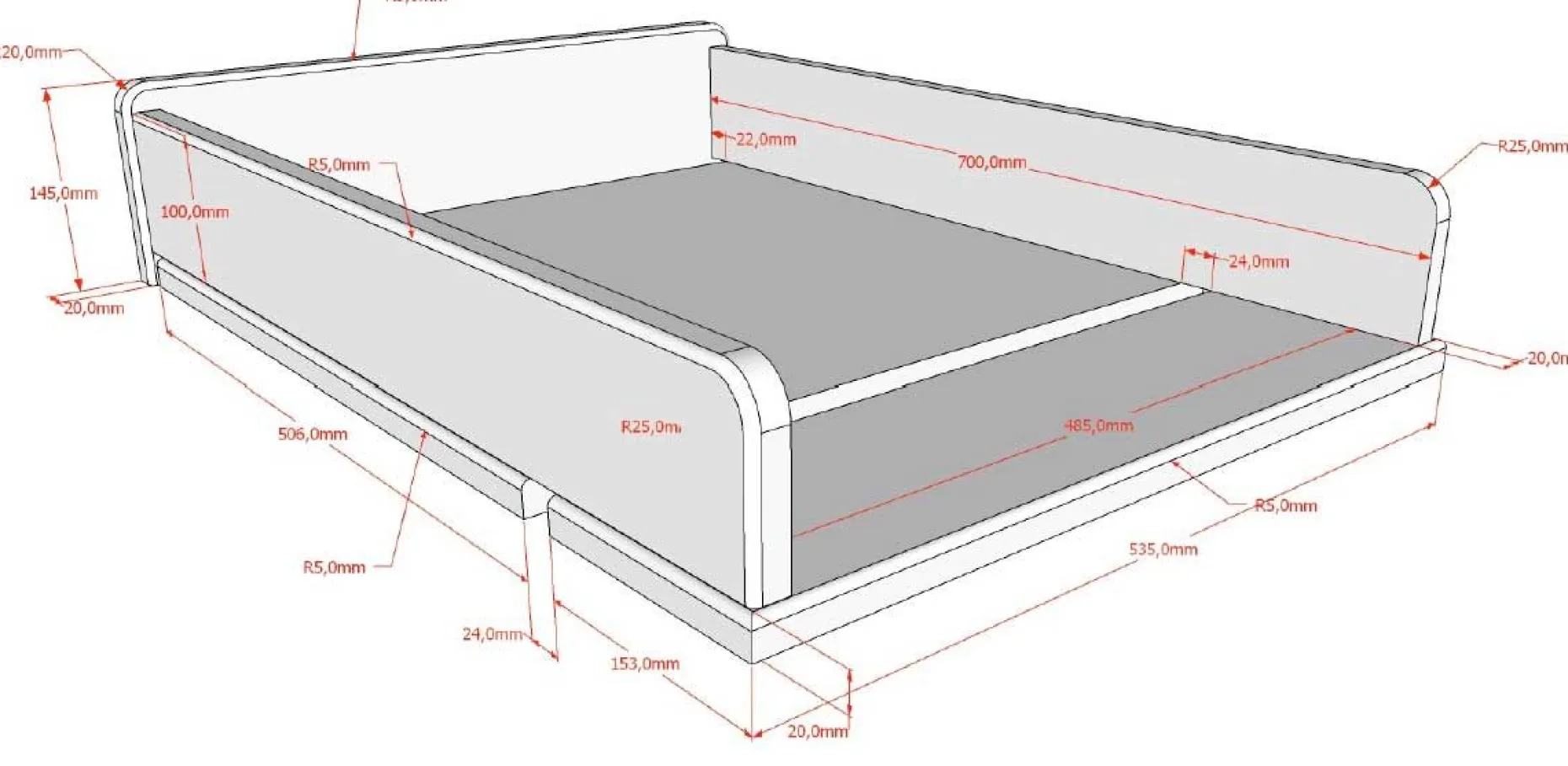 Babyzimmer Forrest: Babybett 60x120cm, Wickeltisch, Kleiderschrank - Weißbuche
