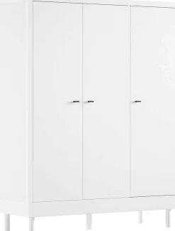 Babyzimmer Forrest: Babybett 60x120cm, Wickeltisch, Kleiderschrank - Weißbuche