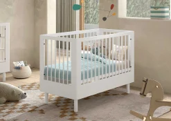 Kinder Vipack Babyzimmer Forrest: Babybett 60x120cm, Wickeltisch - buche