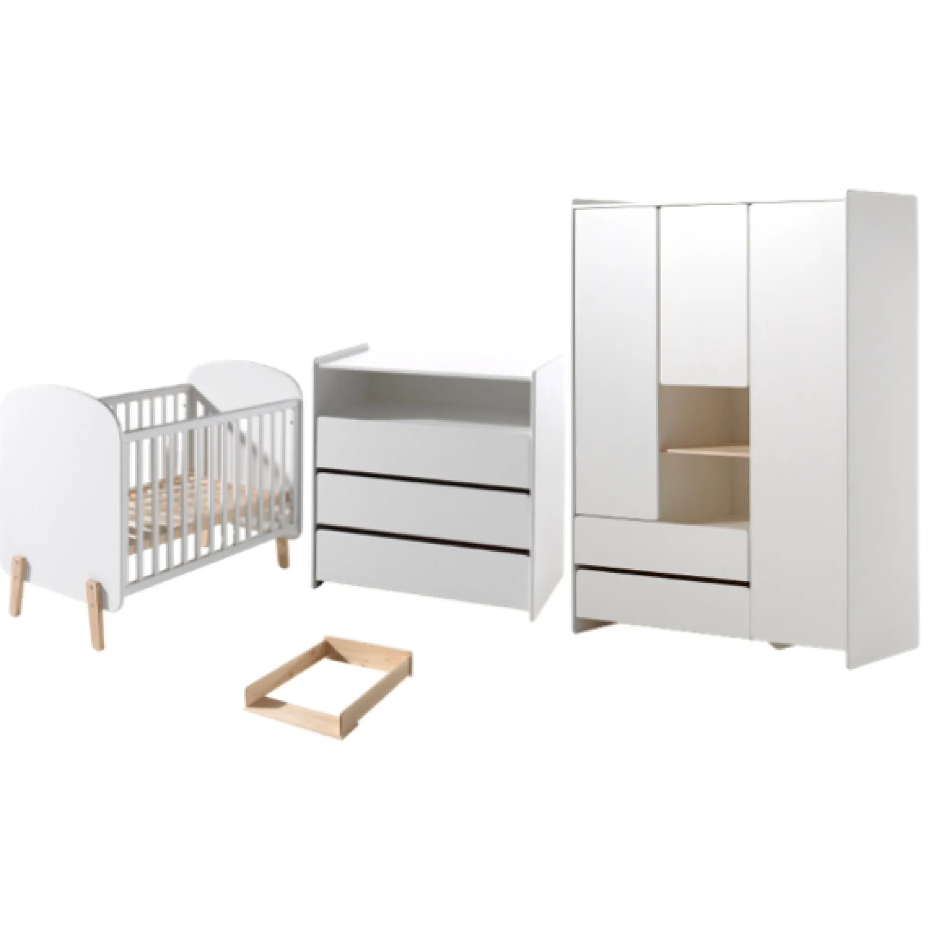 Babyzimmer Kombination 3 Kiddy-weiß
