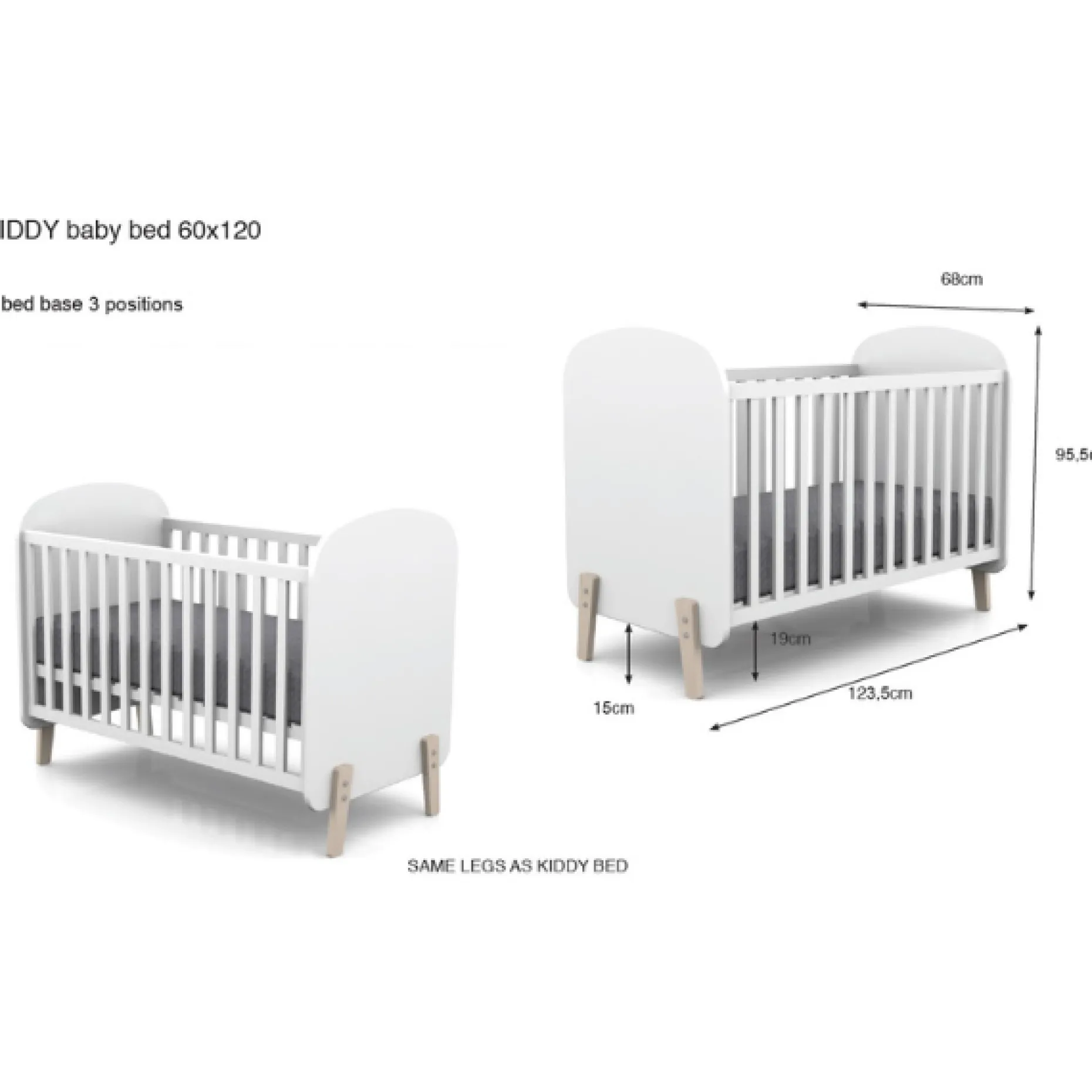 Babyzimmer Kombination 3 Kiddy-weiß