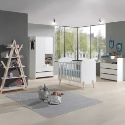 Babyzimmer Kombination 2 Kiddy-weiß