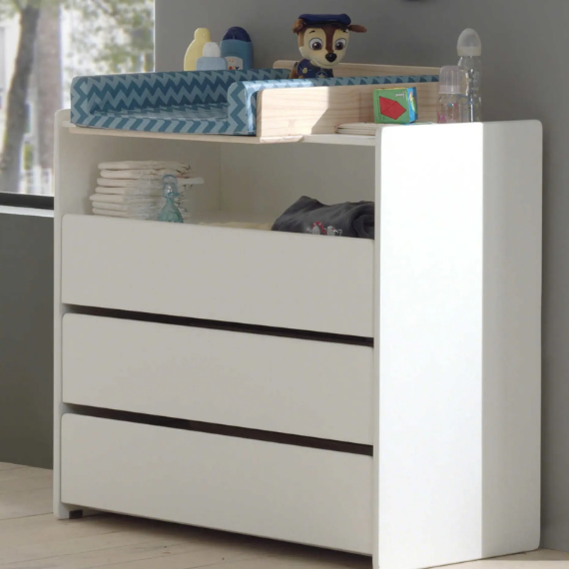 Babyzimmer Kombination 4 Kiddy-weiß