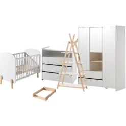 Babyzimmer Kombination 4 Kiddy-weiß